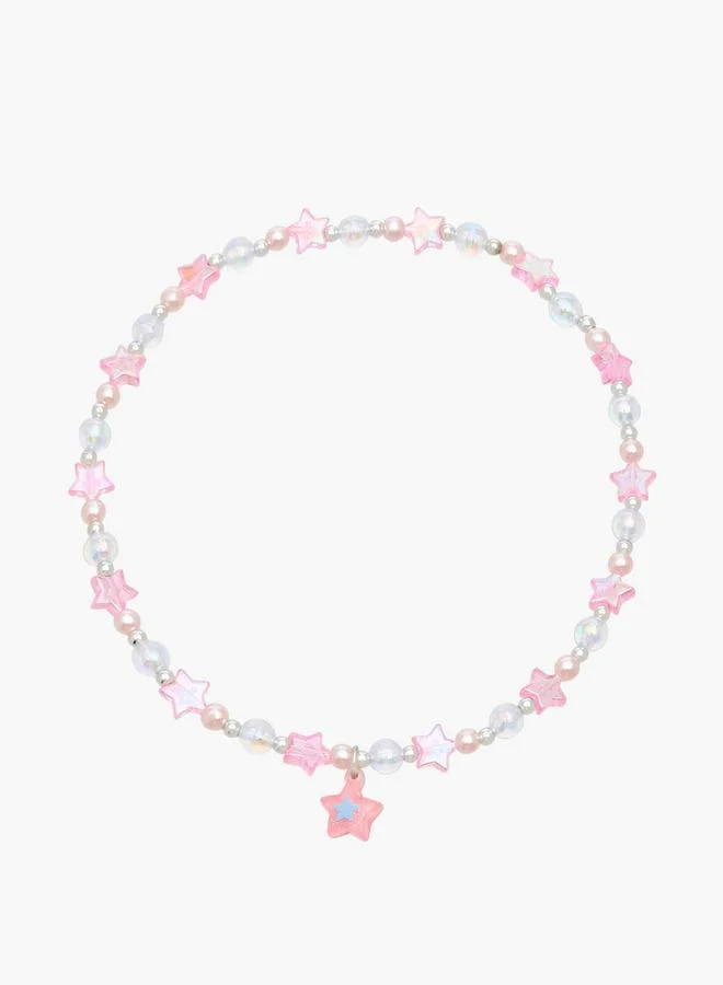 Flora Bella By Shoexpress Star Embellished Necklace And Earrings Set